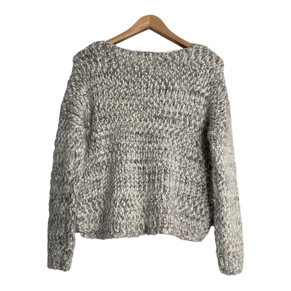 ASTR SWEATER  ROUND NECK CROP TOP WOMEN GRAY SIZE XS - Picture 13 of 13